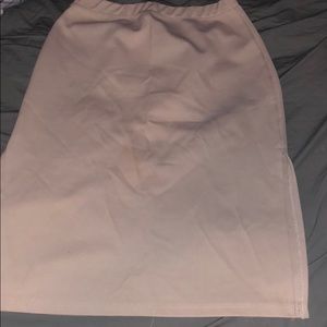 Tan mid length shirt